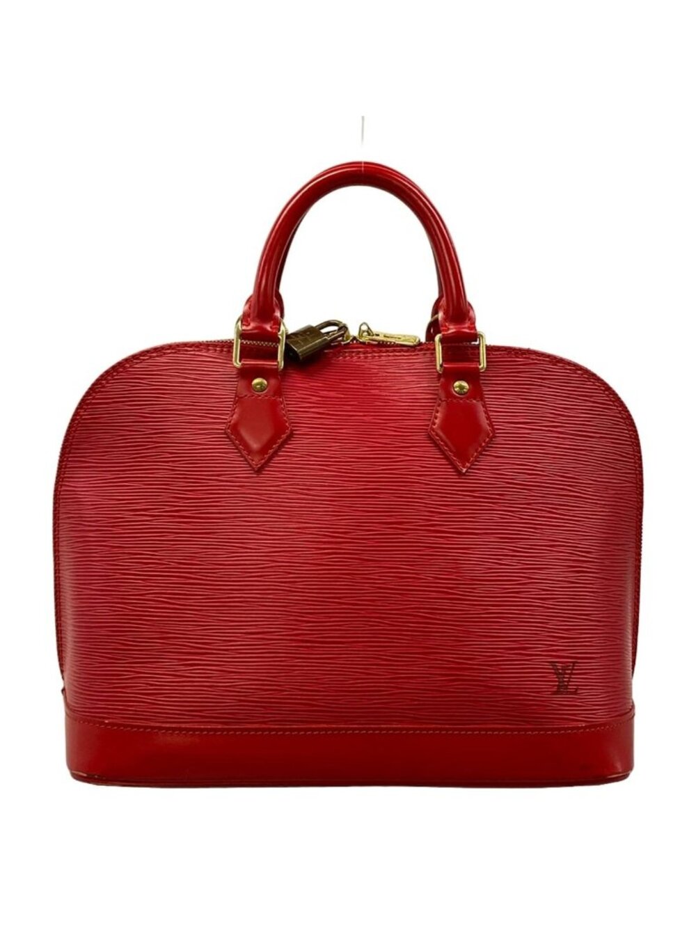 Louis Vuitton Handbag Epi Alma Rouge Leather